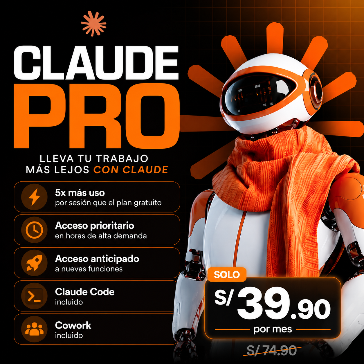 Claude Pro, 1 mes
