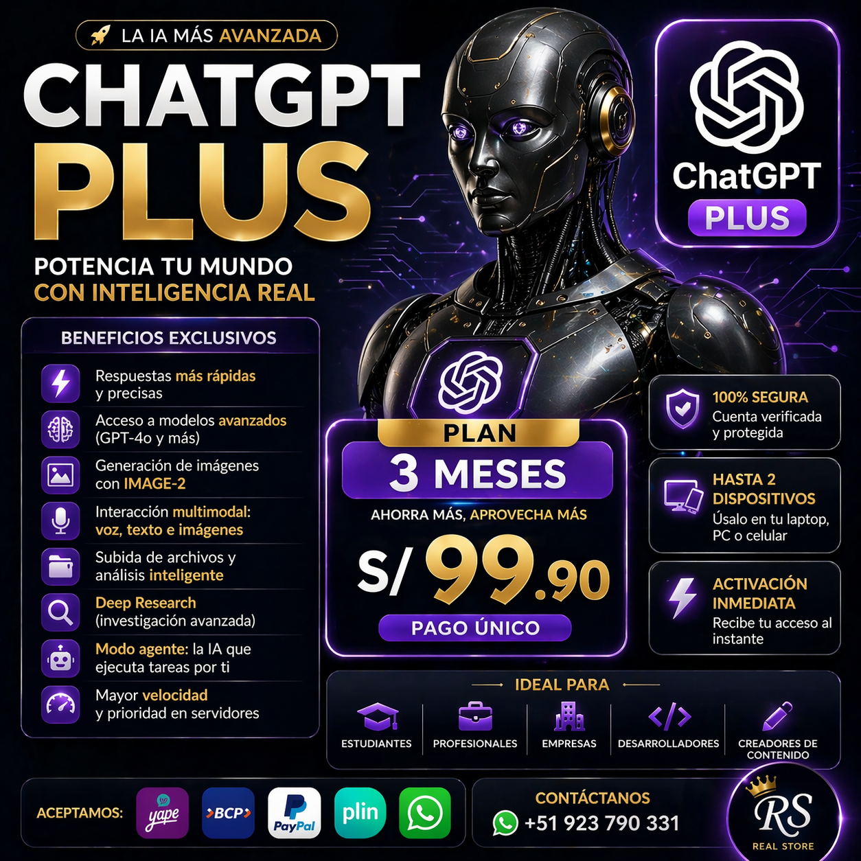 Chatgpt Plus - 3 Meses