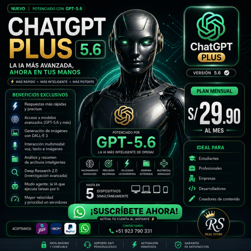 Chatgpt Plus - 1 mes