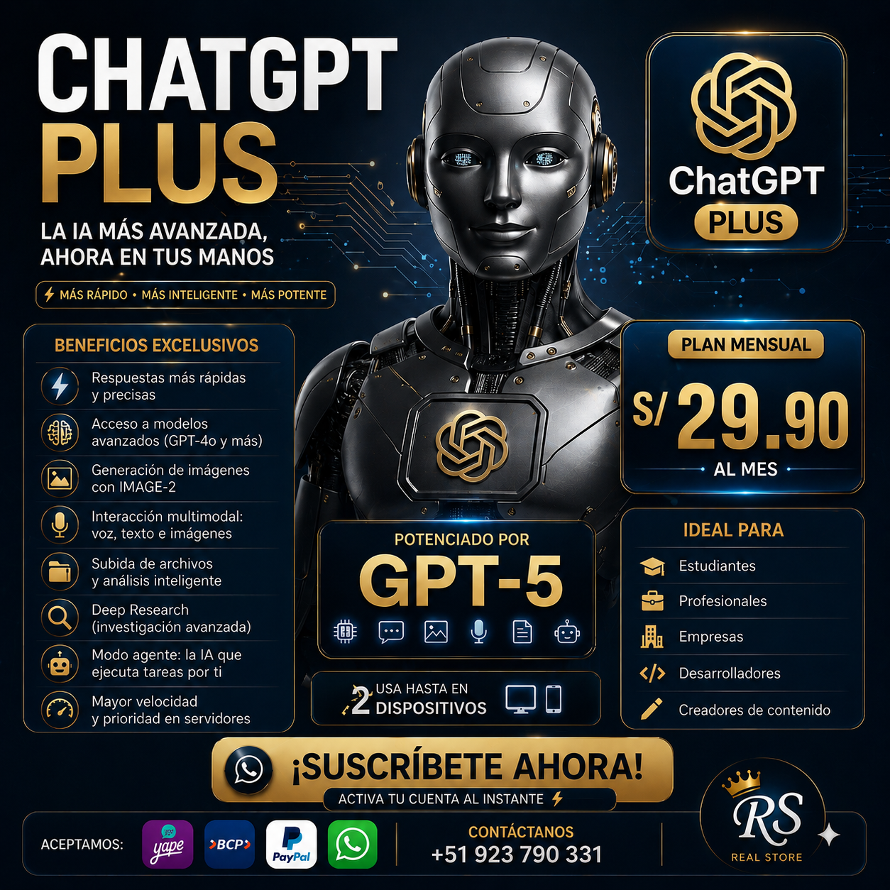 Chatgpt Plus - 1 mes - Imagen 2