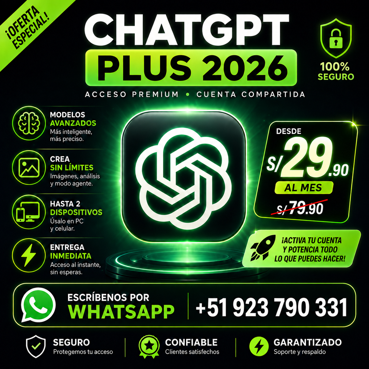 Chatgpt Plus - 1 mes - Imagen 4