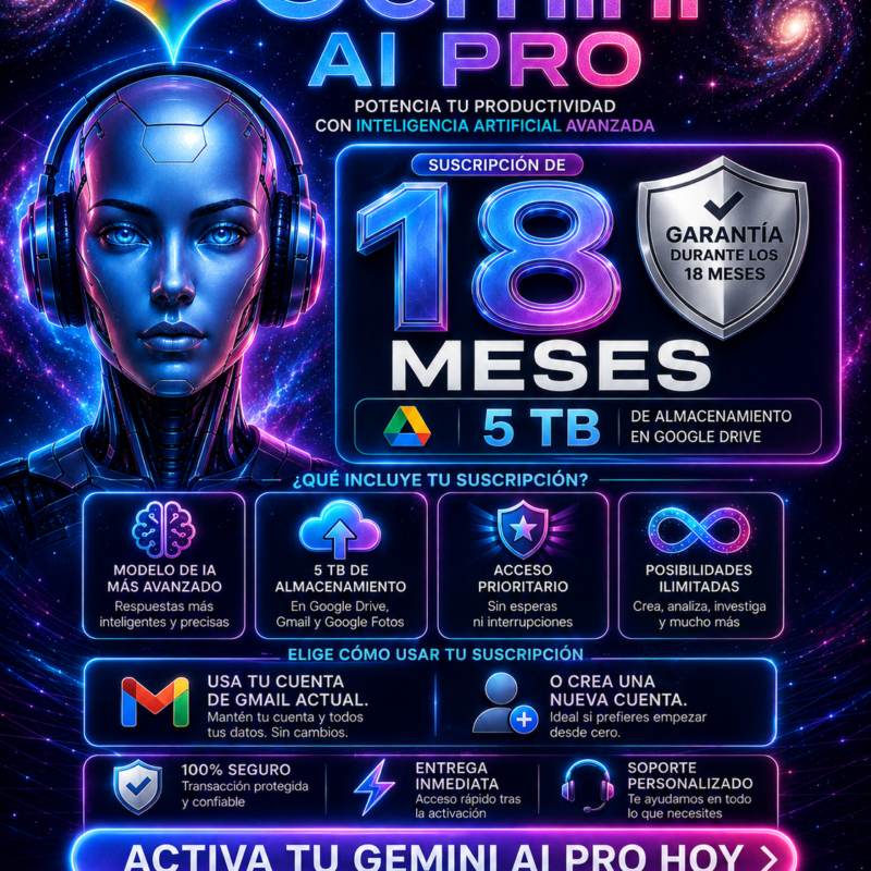 Gemini Pro – 18 meses