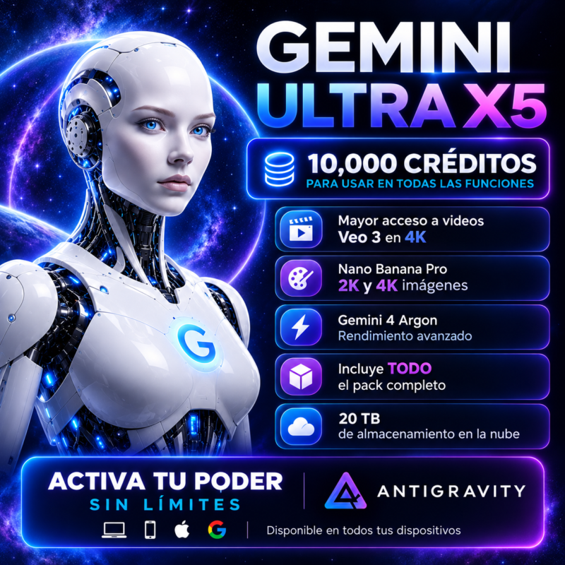 Gemini Ultra 4 Argon - 1 Mes